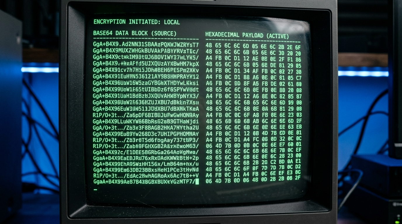 Codificación Base64 y Hexadecimal para Proteger Tráfico Sensible
