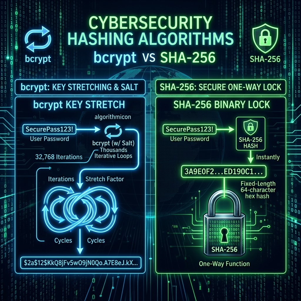 SHA-256 vs. Bcrypt: Which Hash is Best for Passwords?